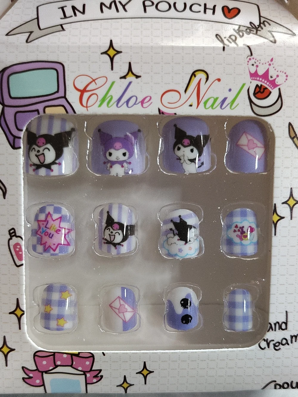 💗Childs Hello Kitty & Friends Press-On Nail Set Pre-glued💗